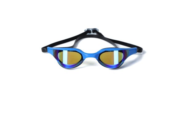 AG1 Adult Elite Racing Mirrored Goggles – Competition Grade Blue