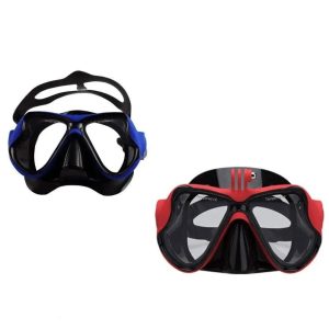 Scuba Mask With Plain Lenses and Large Frame