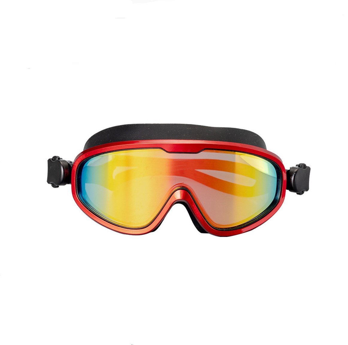 G2N Swimming Mask With Mirrored Lens Large Frame Red
