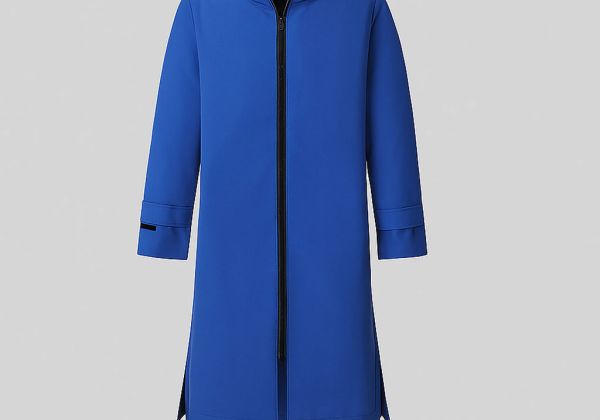 Blue Warm-Swim-Robe-Wind-and-Water-Proof